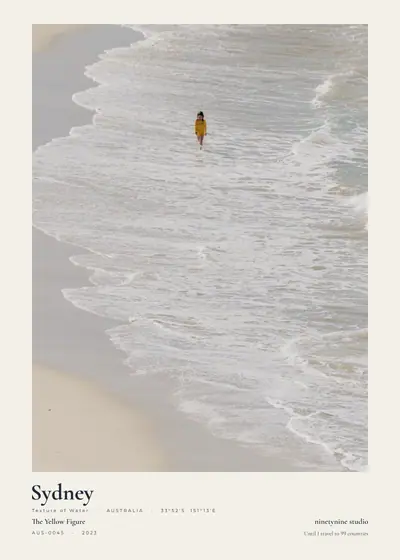 노란 점 — 호주 시드니 물의 결