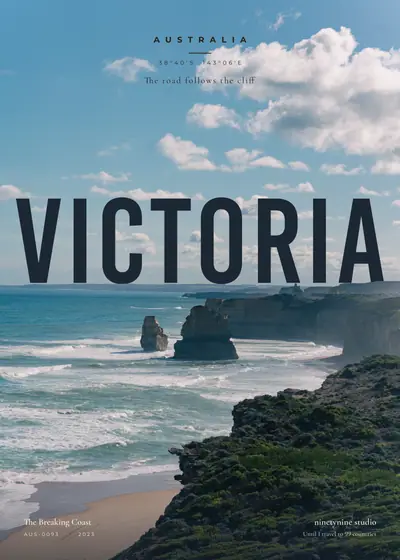 부서지는 해안 — 호주 그레이트 오션 로드