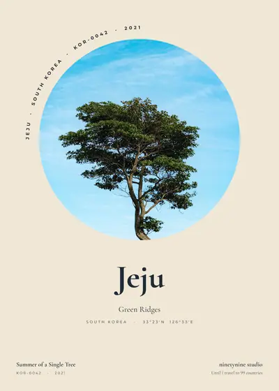 한 그루의 여름 — 한국 제주 초록의 능선