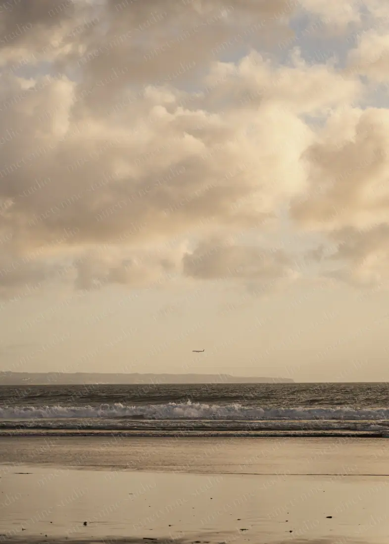 Clouds Over the Sea — Sea at Sundown — Bali, Indonesia