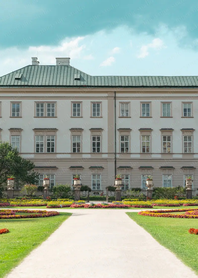 Path to the Palace — Mirabell Gardens — Salzburg, Austria